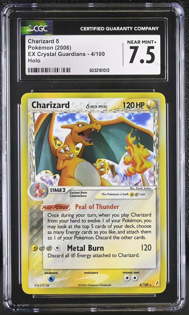 2006 Pokemon Ex Crystal Guardians Holo Charizard #4
