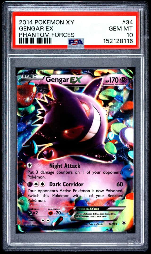 2014 Pokemon XY Phantom Forces Gengar Ex #34