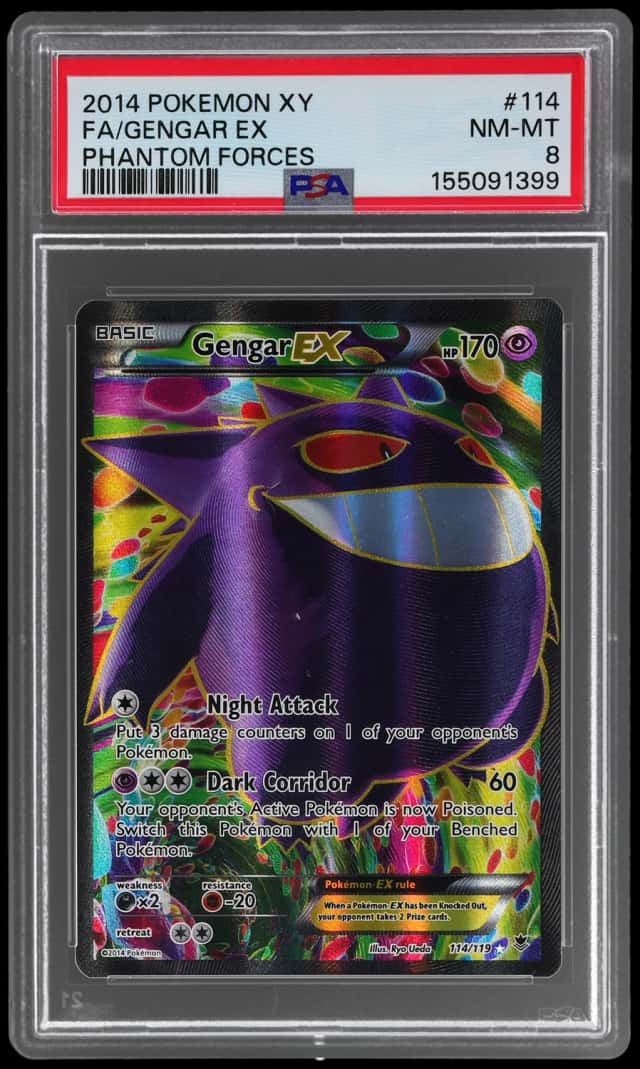 2014 Pokemon XY Phantom Forces Gengar Ex #114