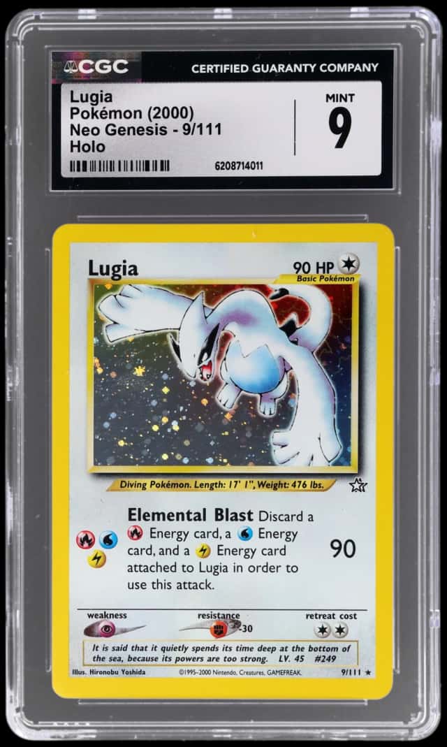 2000 Pokemon Neo Genesis Holo Lugia #9