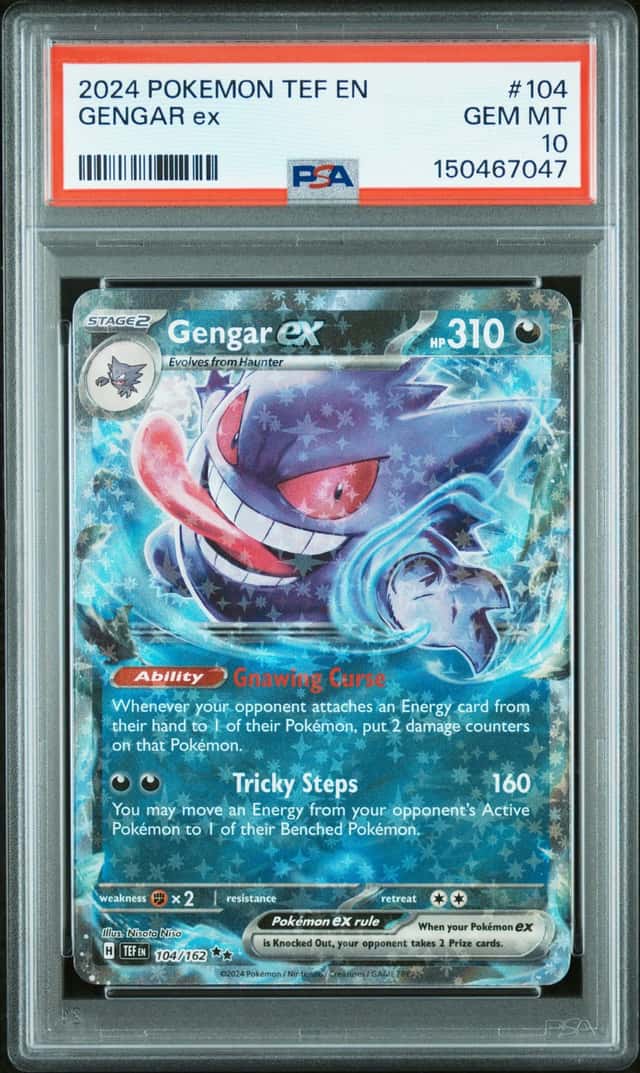 Gengar ex 104/162 PSA 10 Pokemon Temporal Forces Double Rare Holo