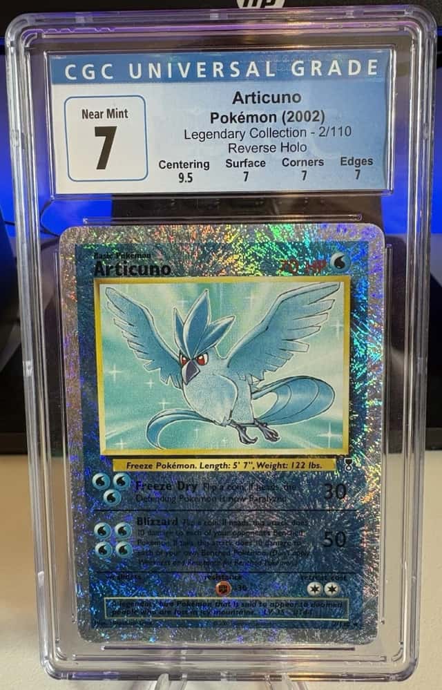 Articuno Legendary Collection Holo Rare Pokémon Card 2/110 CGC 7