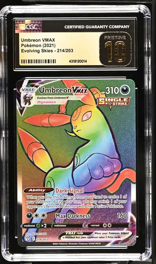 Umbreon VMAX Pokémon 2021 Evolving Skies 214/203 CGC Pristine 10