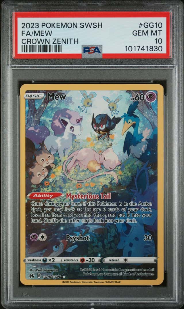 2023 Pokemon Crown Zenith #GG10 FA/Mew PSA 10 GEM MINT