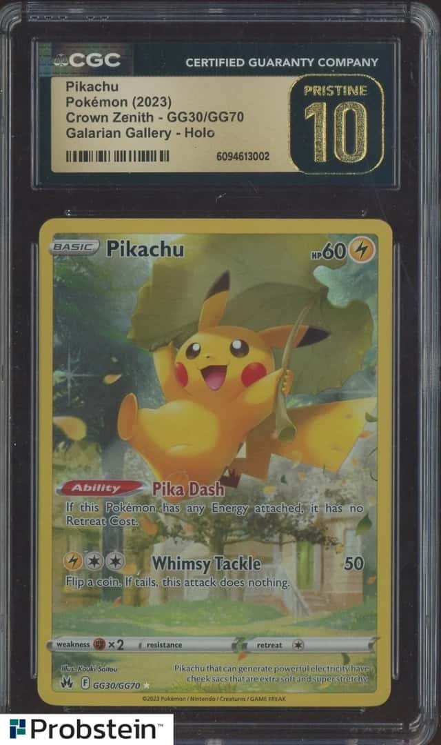 2023 Pokemon SWSH Crown Zenith #GG30/GG70 Pikachu CGC 10 PRISTINE