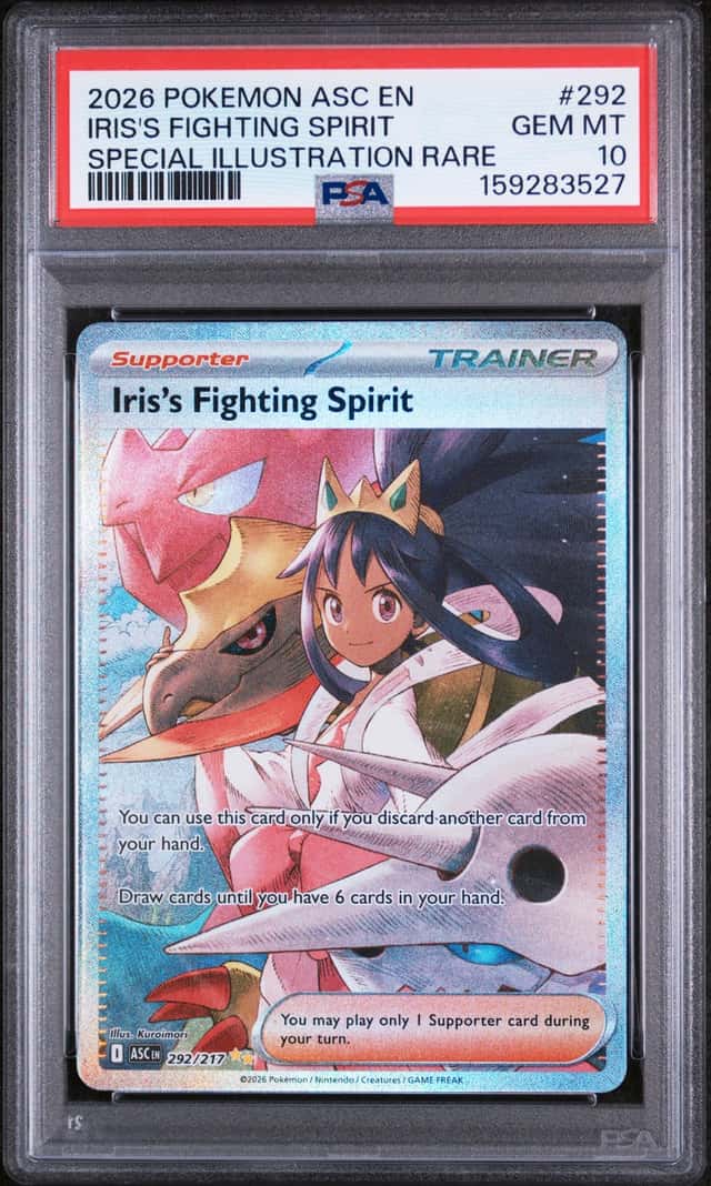 2026 Pokemon Iris's Fighting Spirit Special Illustration Rare #292/217 PSA 10