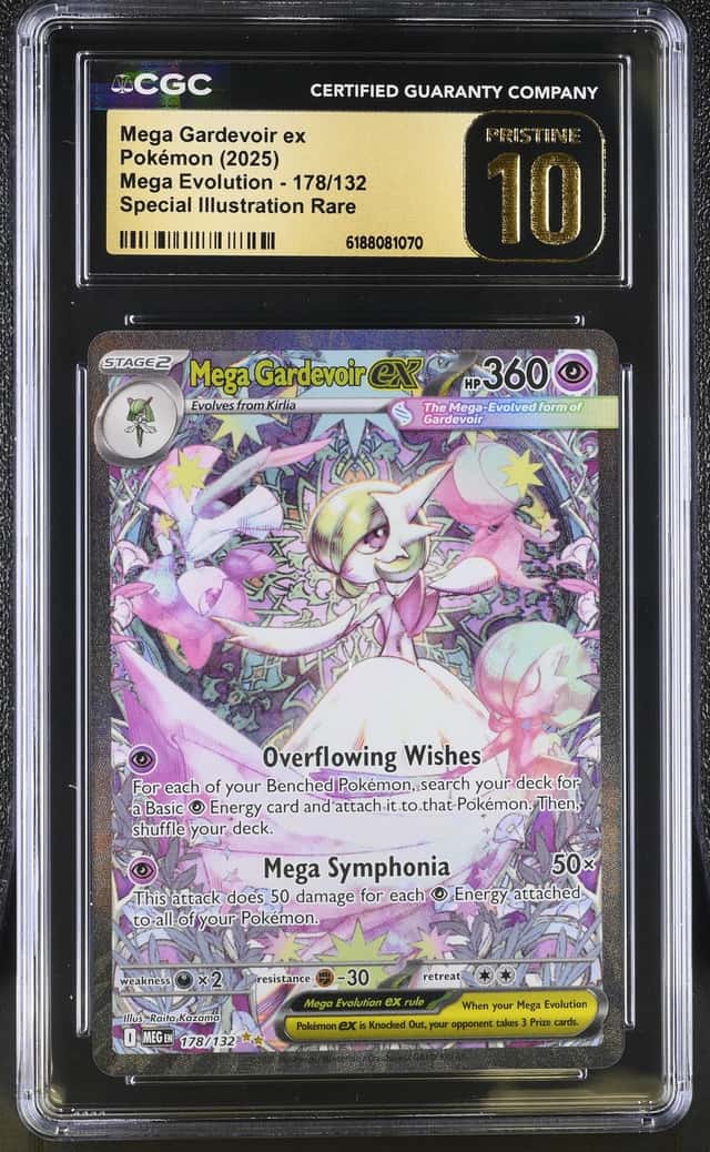 2025 Pokemon Mega Evolution SIR Mega Gardevoir ex #178 CGC 10 PRISTINE