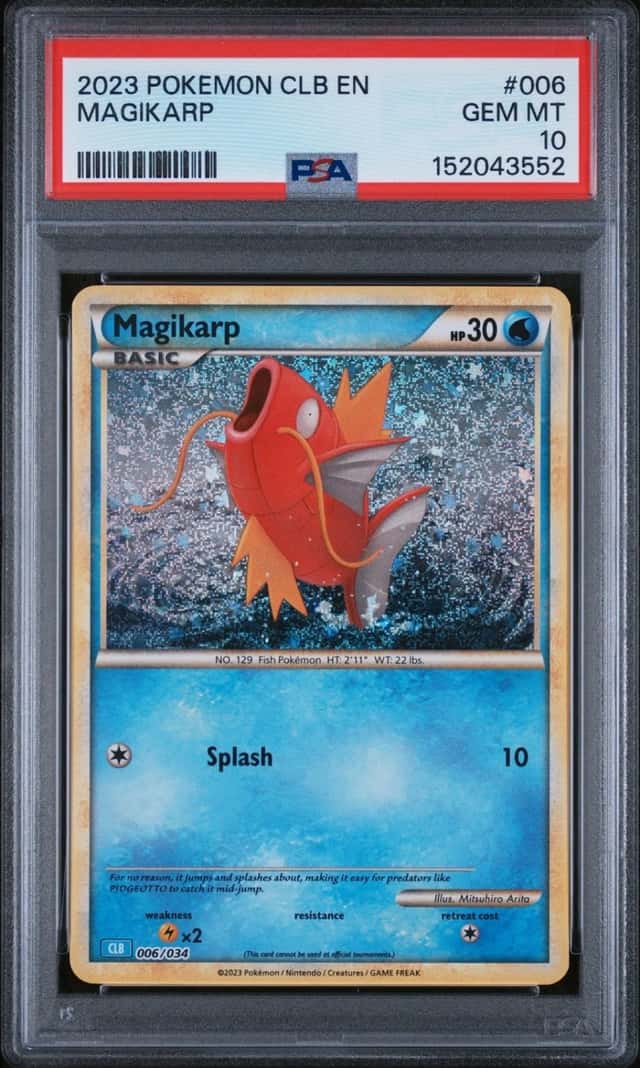 Pokemon Magikarp Classic Blastoise & Suicune EX Deck 006 PSA 10 Gem Mint