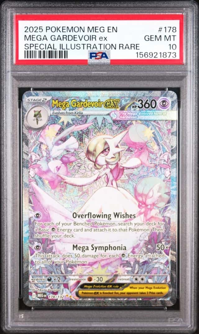 2025 POKEMON MEGA EVOLUTION SPECIAL ILLUSTRATION RARE MEGA GARDEVOIR EX PSA 10