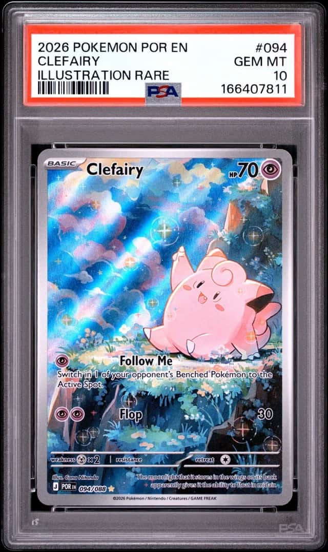 2026 POKEMON POR EN-PERFECT ORDER ILLUSTRATION RARE #094 CLEFAIRY PSA 10