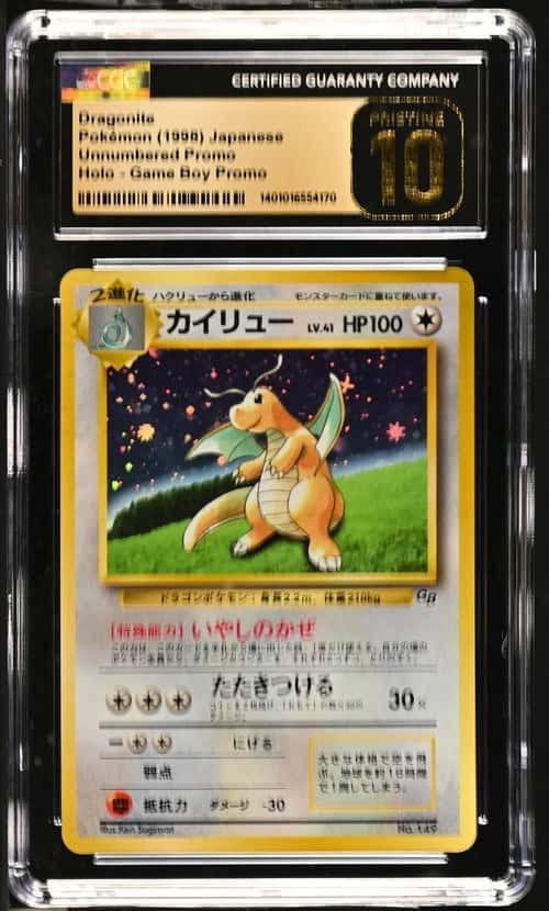 1998 Japanese Pokemon GameBoy Promo DRAGONITE Holo CGC Pristine 10
