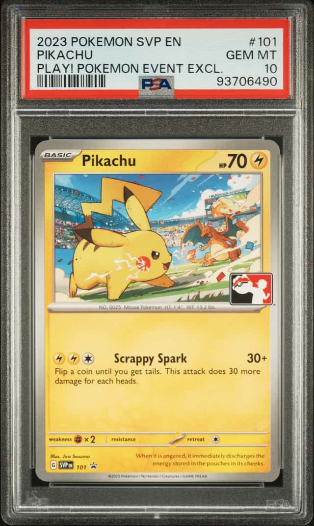 Pokemon SVP PROMO POKEMON PLAY! POKEMON EVENT EXCLUSIVE #101 PIKACHU PSA 10