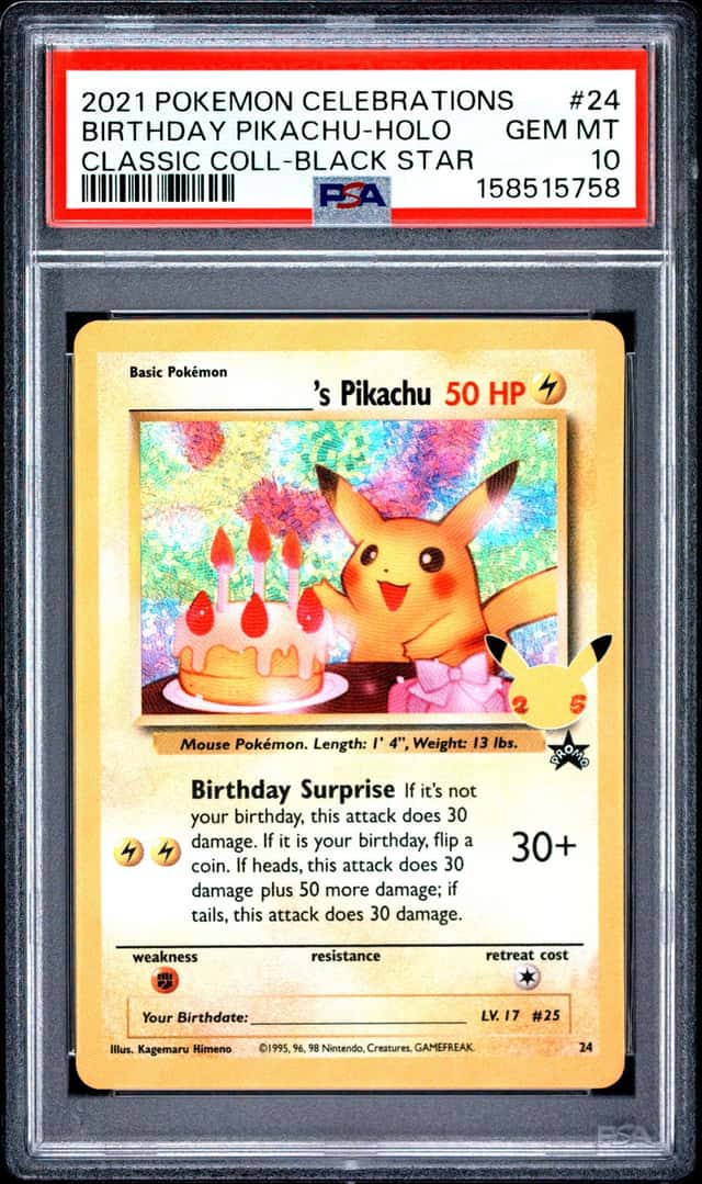 _____'s Pikachu STAMP [25th Anniversary] TEXTURED CONFETTI HOLO