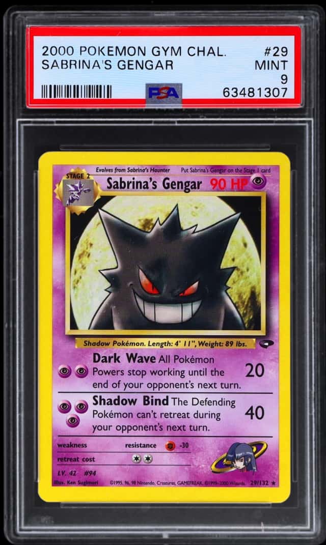 2000 Pokemon Gym Challenge Sabrina's Gengar #29