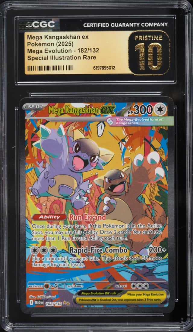 2025 Pokemon Mega Evolution SIR Mega Kangaskhan Ex #182 CGC 10 PRISTINE
