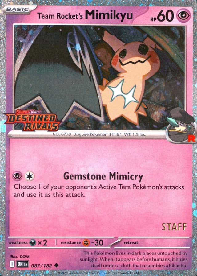 Non-Holo · Prerelease · Staff