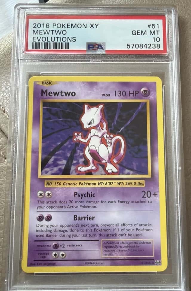 Pokemon TCG 2016 XY Evolutions Mewtwo 51/108 GEM MT PSA 10
