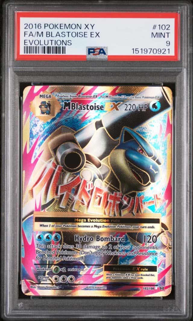 M Blastoise ex #102 XY Evolutions 2016 Pokemon PSA 9