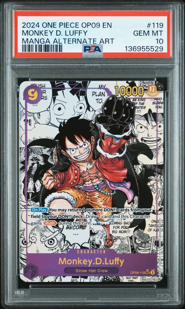 2024 One Piece Emperors In the New World Manga Alternate Art Monkey D Luffy #OP09119