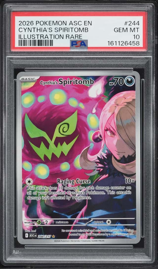 2026 Pokemon Mega Evolution Ascended Heroes IR Cynthia's Spiritomb #244 PSA 10 GEM MINT