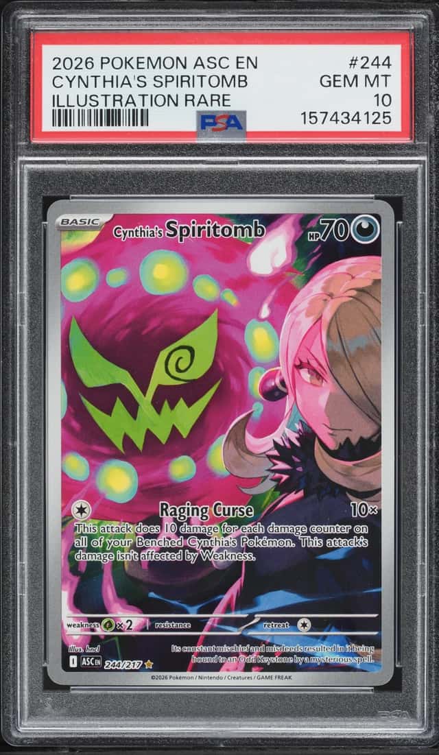 2026 Pokemon Mega Evolution Ascended Heroes IR Cynthia's Spiritomb #244 PSA 10 GEM MINT