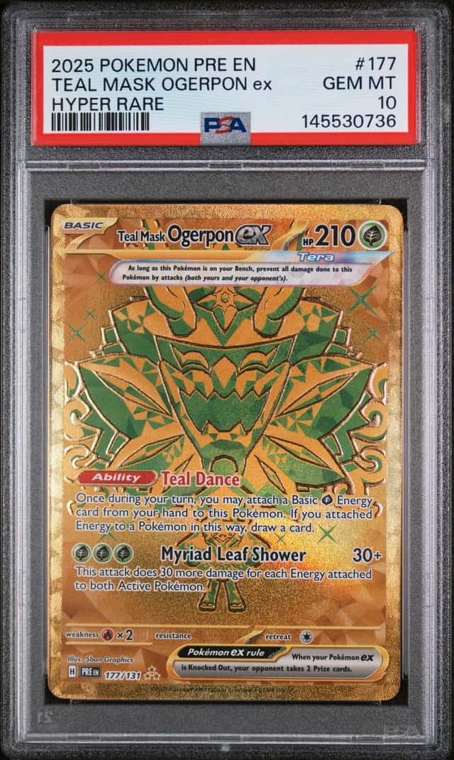 2025 Pokemon Teal Mask Ogerpon ex Special Illustration Rare #177/131 PSA 10