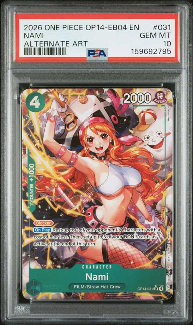 2026 One Piece OP14-EB04 EN Alternate Art #031 Nami PSA 10 GEM MINT