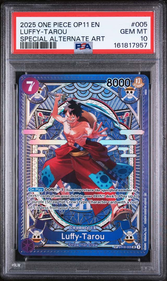 2025 One Piece OP11 EN Special Alternate Art #005 Luffy-Tarou PSA 10 GEM MINT