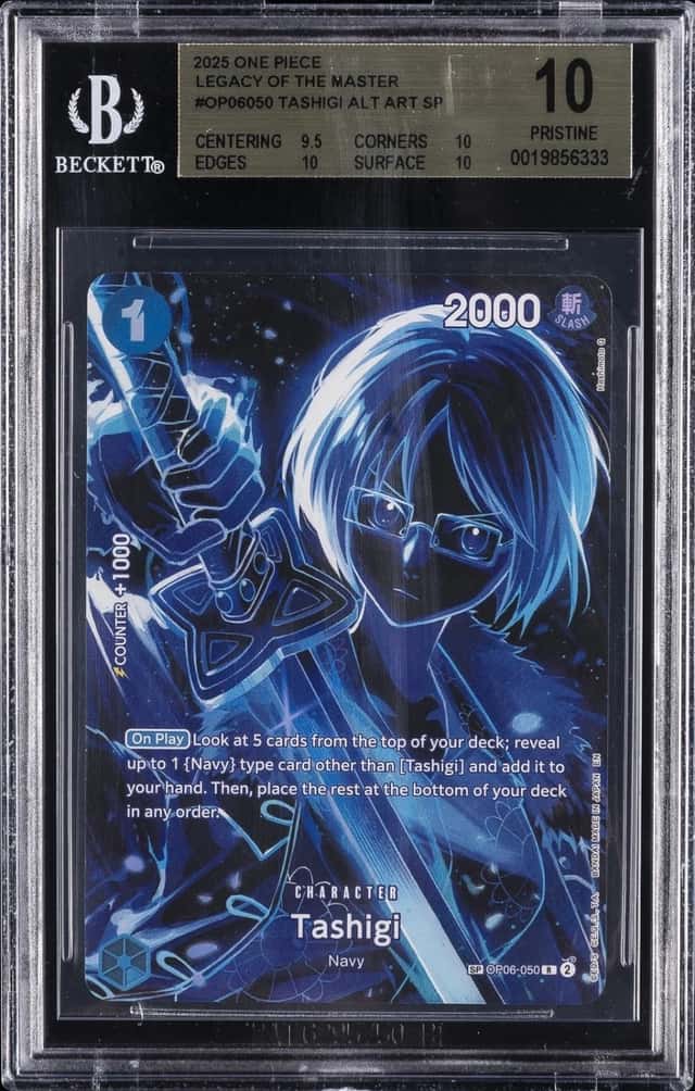 2025 ONE PIECE LEGACY OF THE MASTER ALT ART SP #OP06050 TASHIGI BGS 10