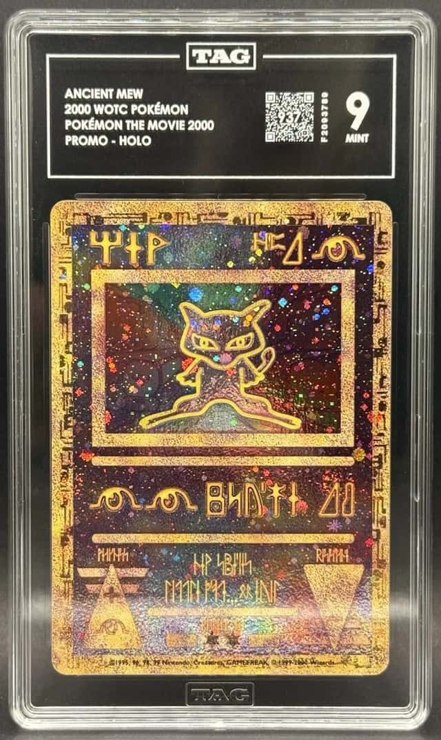 Pokémon Ancient Mew Mew Promo Holo TCG Tag 9 Mint Condition (PSA 10 Contender?)