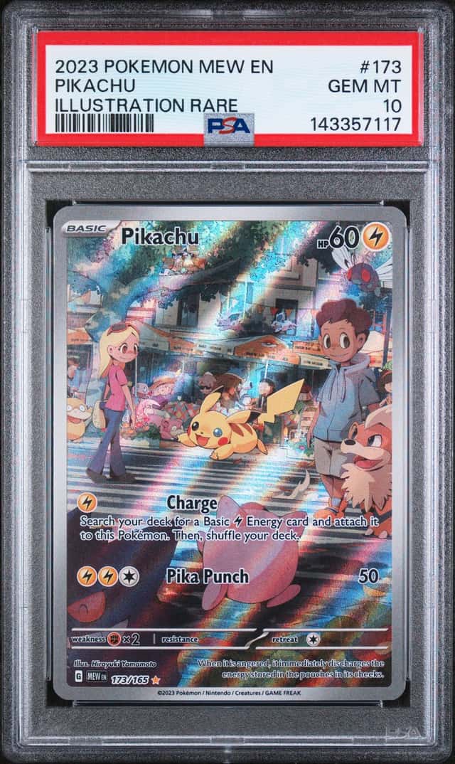 2023 Pokemon MEW EN #173 Pikachu Illustration Rare PSA 10 Gem MINT