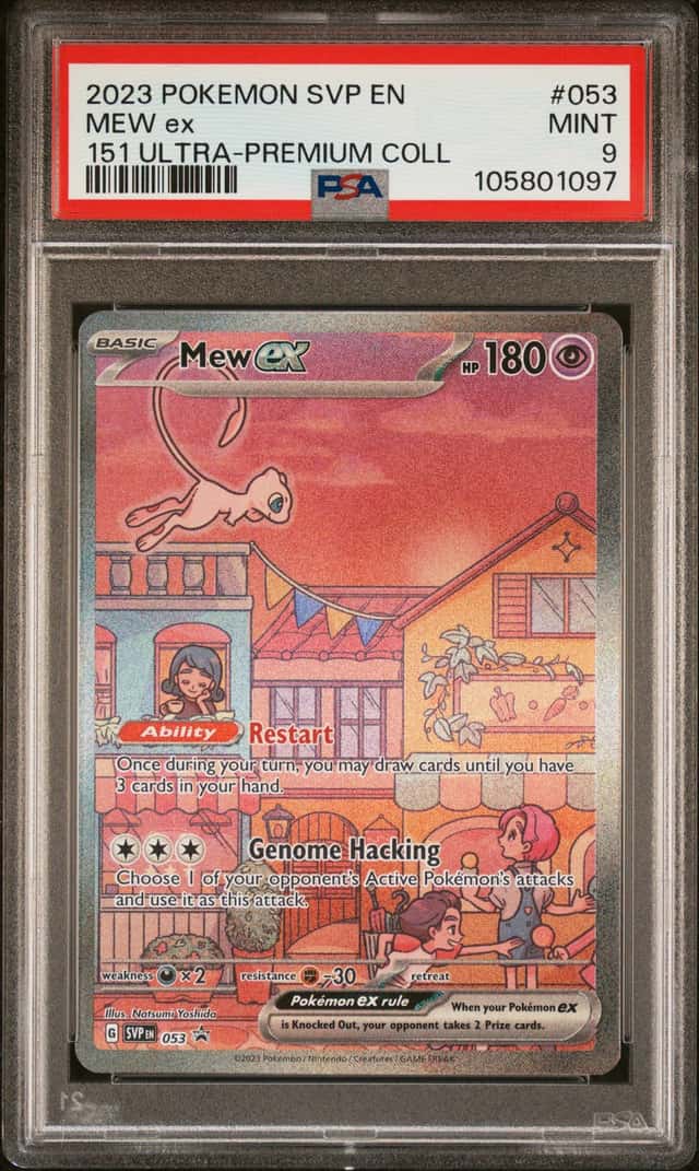 2023-25 Pokemon SV Black Star Promos Mew ex 2023 #053 PSA 9