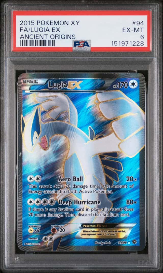 Lugia ex #94 XY Ancient Origins 2015 Pokemon PSA 6
