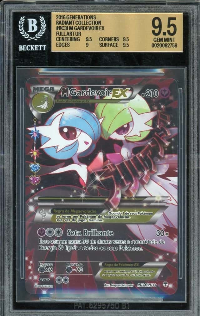 2016 Pokemon Generations Portuguese #RC31 M Gardevoir ex Full Art BGS 9.5