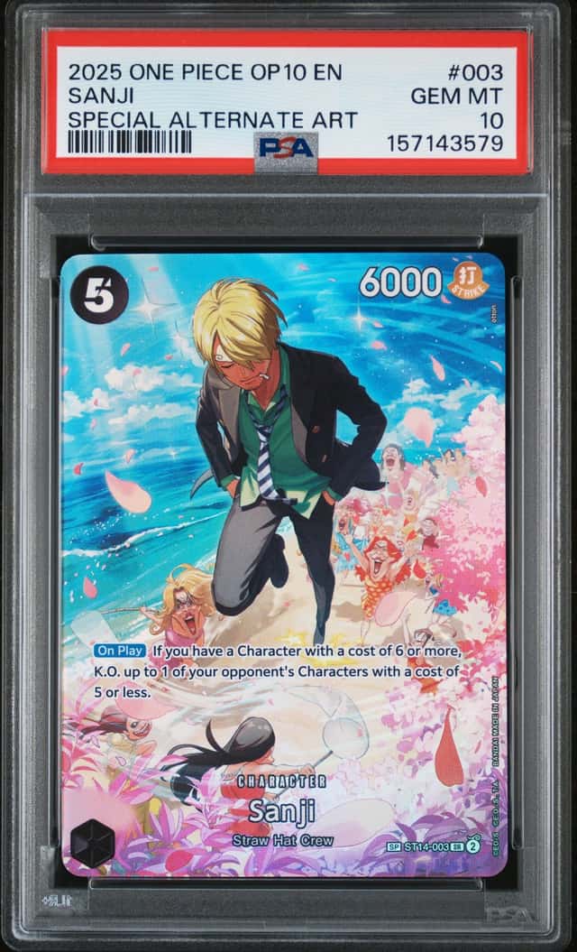 2024 One Piece OP10 EN Special Alternate Art #003 Sanji PSA 10 GEM MINT
