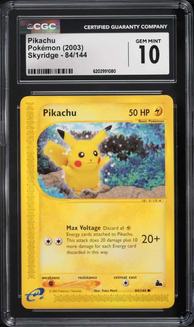 2003 Pokemon Skyridge Pikachu #84 CGC 10 GEM MINT