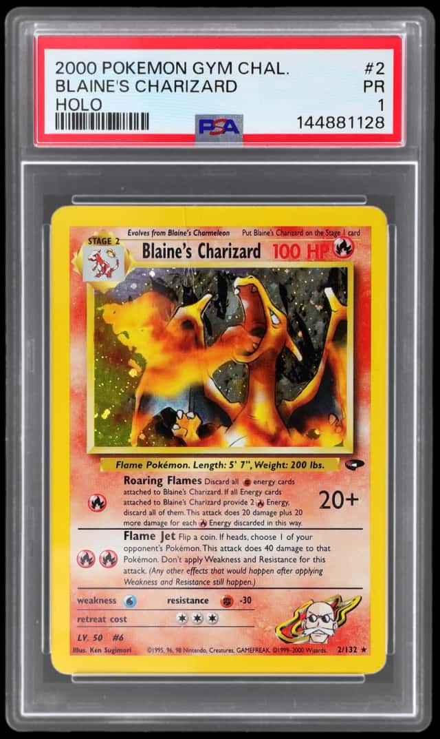 2000 Pokemon Gym Challenge Holo Blaine's Charizard #2