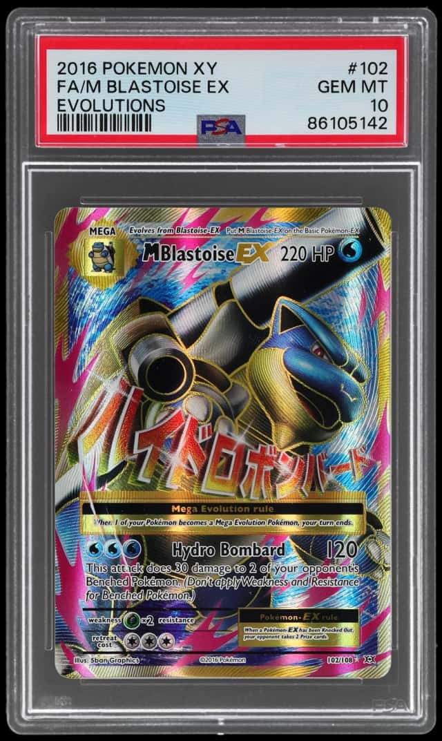 2016 Pokemon XY Evolutions Ultra Rare M Blastoise Ex #102