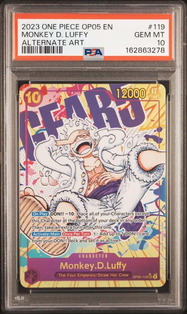 3278 Monkey D. Luffy 2023 One Piece Awakening New Era #OP05-119 Alt Art PSA 10