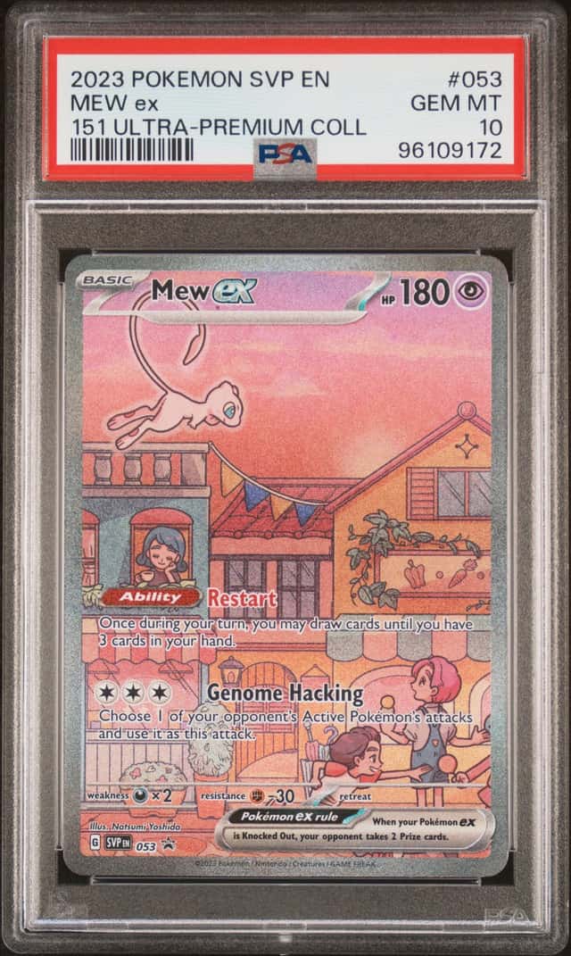 POKEMON MEW ex 2023 SV BLACK STAR PROMO #053 151 ULTRA-PREMIUM COLL PSA 10