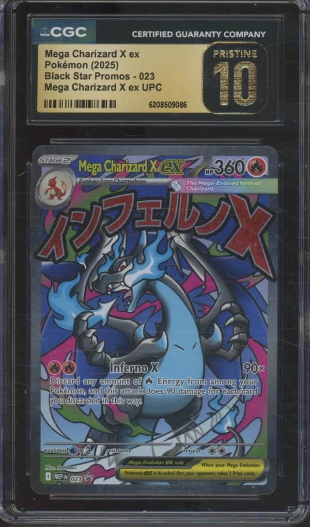 2025 Pokemon Black Star Promo #023 Mega Charizard X ex Pristine CGC 10