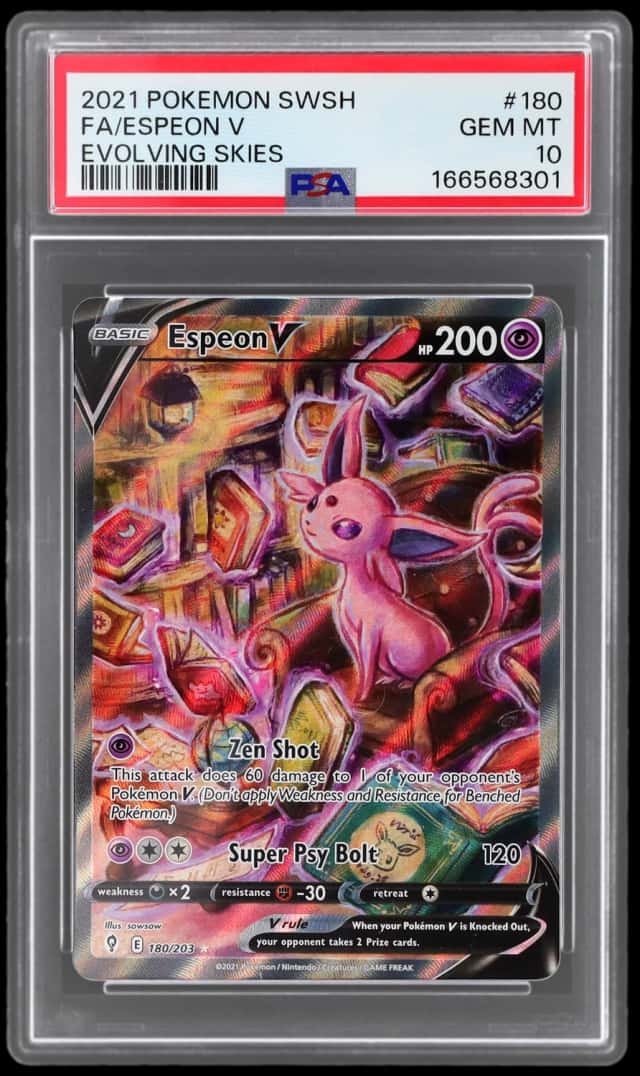 2021 Pokemon Sword and Shield Evolving Skies Espeon V #180