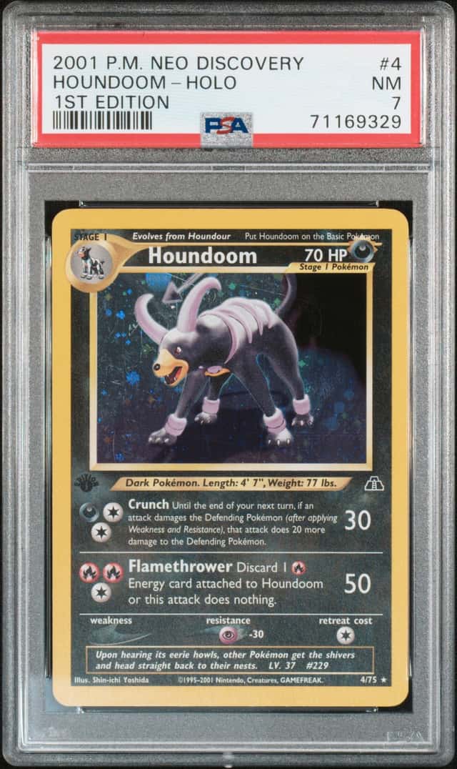 2001 Pokemon Neo Discovery 1st Edition Holo Houndoom #4