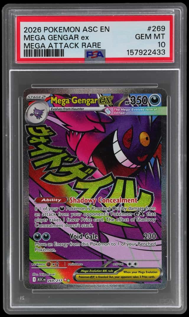 2026 Pokemon Mega Evolution Ascended Heroes Mega Attack Rare Mega Gengar Ex #269