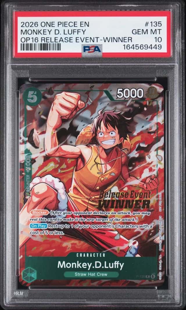 2026 ONE PIECE PROMOS #135 MONKEY D. LUFFY PSA 10