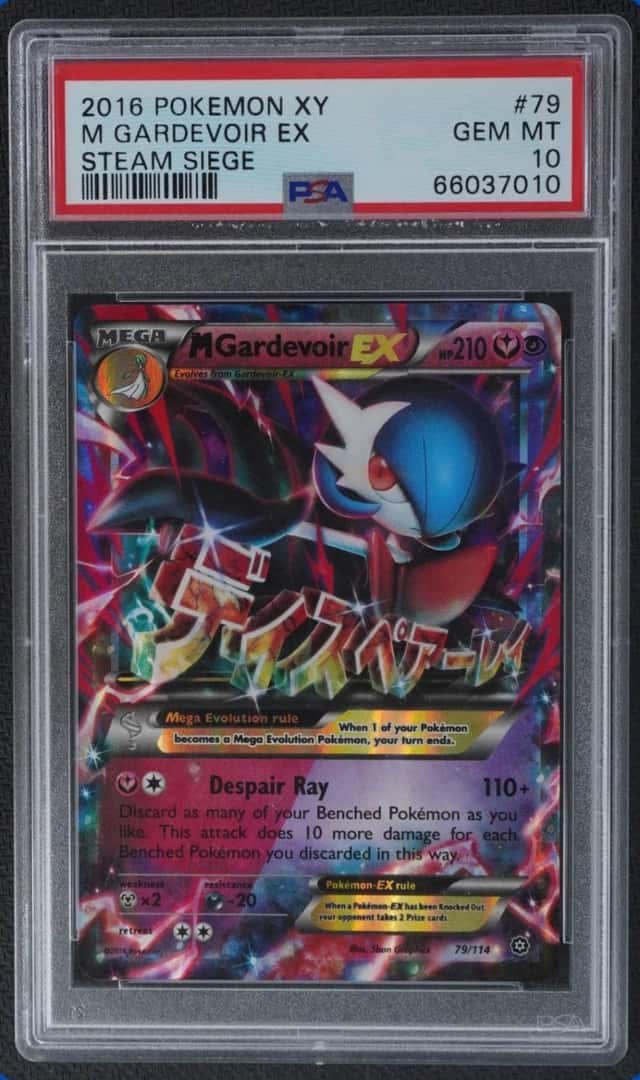 2016 POKEMON XY STEAM SIEGE #79/114 MEGA GARDEVOIR EX HOLO RARE PSA 10