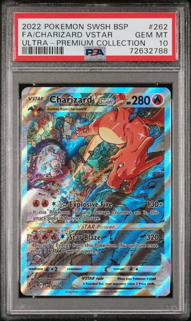 2022 Pokemon SWSH Black Star Promos Charizard VST Ultra Premium #SWSH262 PSA 10