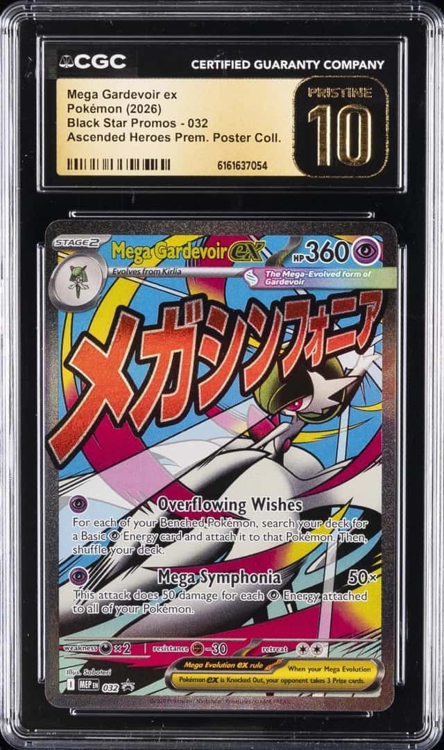 2026 POKEMON ASCENDED HEROES PREMIUM COLL MEGA GARDEVOIR EX CGC 10 PRISTINE
