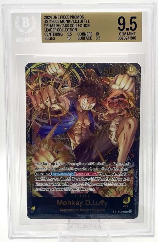 Monkey.D.Luffy (Premium Card Collection -Leader Collection-) ST13-003 BGS 9.5