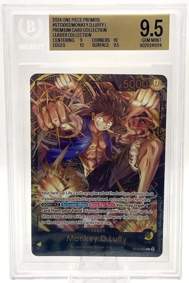 Monkey.D.Luffy (Premium Card Collection -Leader Collection-) ST13-003 BGS 9.5